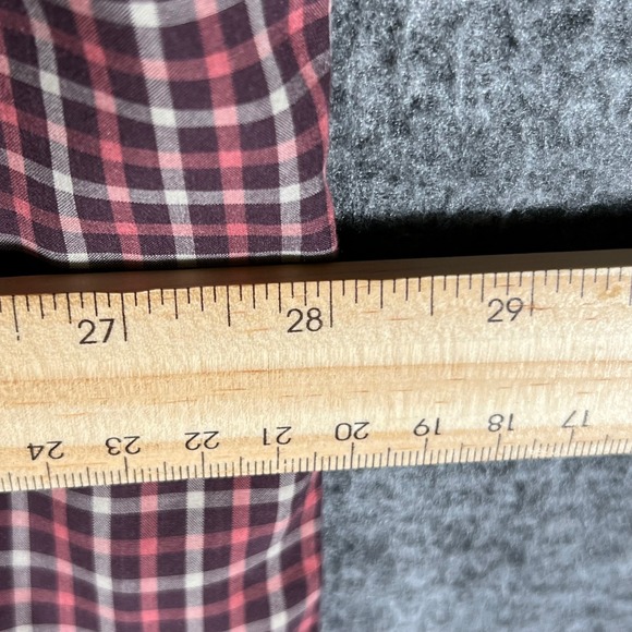 Gander MTN Plaid Button Up Shirt Long Sleeve Two‎ Pockets Marron Mens 2XL - Picture 5 of 8